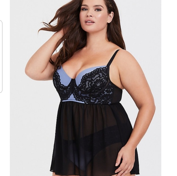 Lace Underwire BabyDoll Intimate Wear - Picture 6 of 6